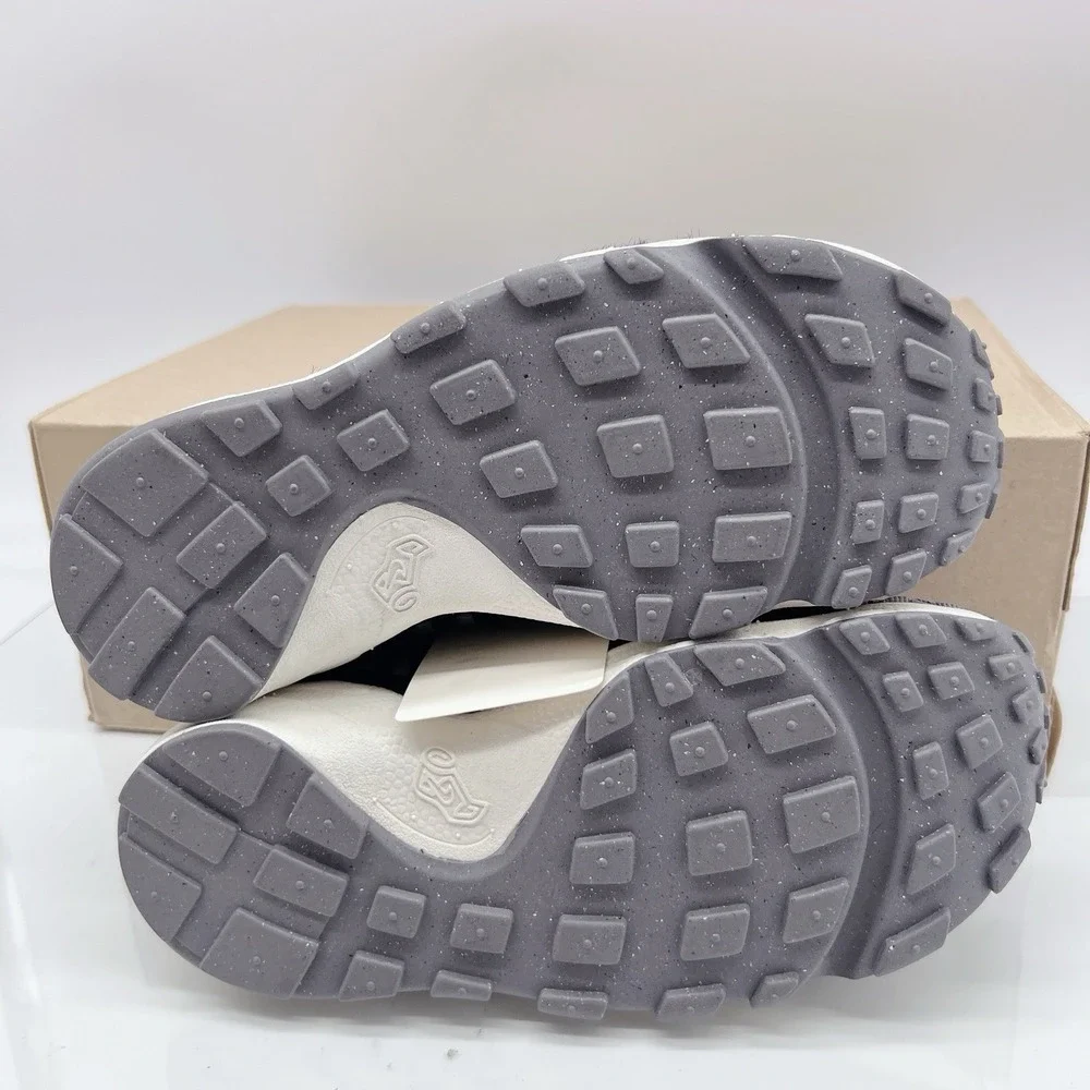 Nike Air Footscape Woven Women's Platform Sneakers Shoes Black Grey US 5.5 - Picture 9 of 13